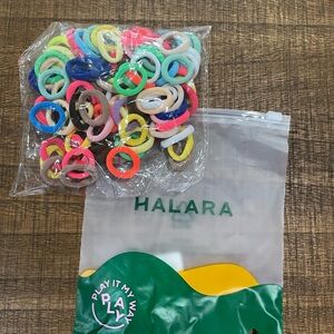 Bag of Halara seamless hair bands ties multiple colors NEW elastic ponytail